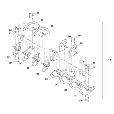 4812027478 SD2500D Zestaw serwisowy dla ostrzy spiralnych