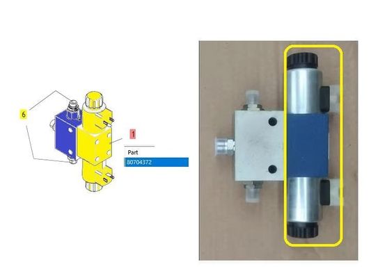 80704372 Wyrównywanie skrzyniany cylinder zawór magnetyczny Rexroth R900561286 dla serii  Wysokiej jakości budownictwa drogowego