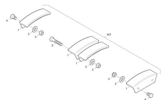 SD2500C Zestaw płytek łańcuchowych przenośników D635060800 Dynapac Service Kit