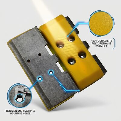 151757 Polyurethane Integrated Track Shoes Sp64/500 Milling Machine Poly Track Pads Replacement