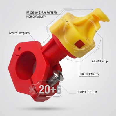 05556014 Road Roller Water Spray Nozzle Base 20+6 Yellow Red Plastic for BW120AD-3 BW203AD Sprayer